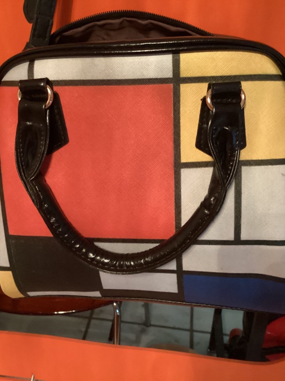 1960s-Inspired Mondrian Mod Handbag – Excellent Condition